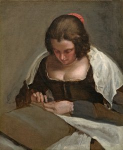 La costurera, c.1640-50 de Diego Velázquez